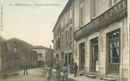 CPA FRANCE 42 "Violay, route de Saint Cyr de Valorges"