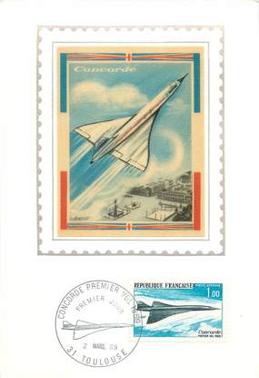 CPSM / CARTE MAXIMUM AVIATION  "Concorde"