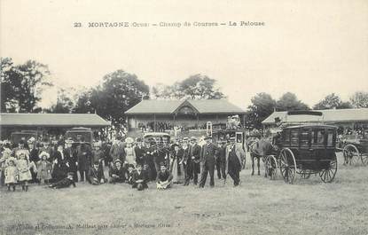 / CPA FRANCE 61 " Mortagne, champ de courses, la pelouse"