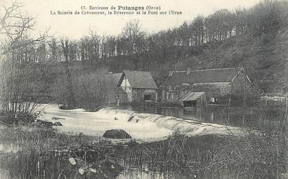 / CPA FRANCE 61 "Environs de Putanges, la scierie de Crèvecoeur"