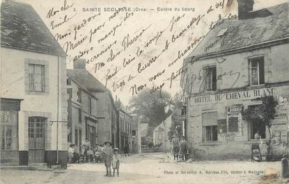 / CPA FRANCE 61 "Saint Scolasse, centre du bourg"