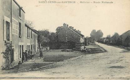 / CPA FRANCE 61 "Saint Denis sur Sarthon, Route Nationale"