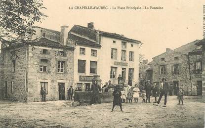 CPA FRANCE 43 "La Chapelle d'Aurec, la Place Principale"