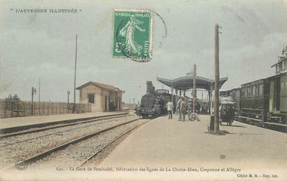 CPA FRANCE 43 "la gare de Sembadel" / TRAIN