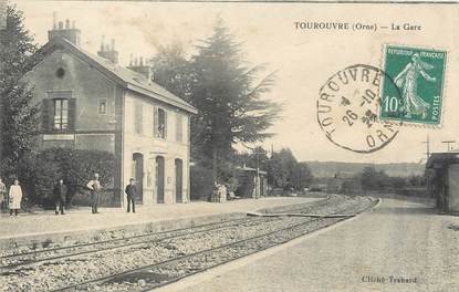 / CPA FRANCE 61 "Tourouvre, la gare"