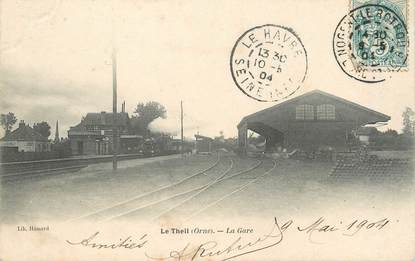/ CPA FRANCE 61 "Le Theil, la gare"