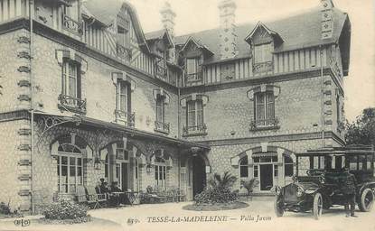 / CPA FRANCE 61 "Tesse La Madeleine, Villa Javin" / AUTOMOBILE