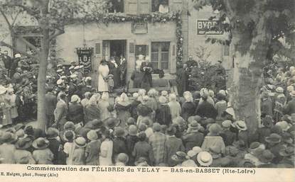 CPA FRANCE 43 "Bas en Basset, commémoration des Félibres du Velay"