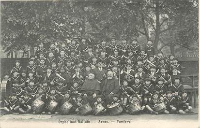 / CPA FRANCE 62 "Arras, orphelinat Halluin" / FANFARE