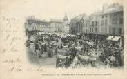 43 Haute Loire CPA FRANCE 43 "Yssingeaux, la place du Foirail, un jour de marché"