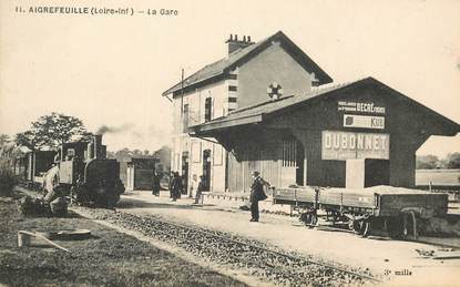 CPA  FRANCE 44 "Aigrefeuille, la gare" / TRAIN