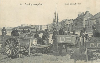 / CPA FRANCE 62 "Boulogne sur Mer, quai Gambetta"