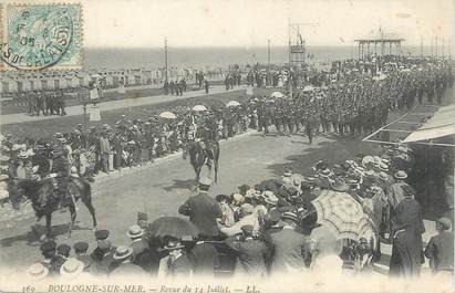 / CPA FRANCE 62 "Boulogne sur Mer, revue du 14 juillet"