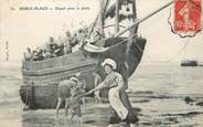 62 Pa De Calai / CPA FRANCE 62 "Berck Plage, départ pour la pêche" / BATEAU