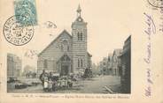 62 Pa De Calai / CPA FRANCE 62 "Berck Plage, église Notre Dame des Sables et marché"