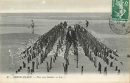 62 Pa De Calai / CPA FRANCE 62 "Berck Plage, parc aux moules"