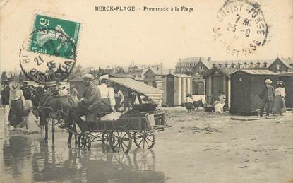 / CPA FRANCE 62 "Berck Plage, promenade à la plage"