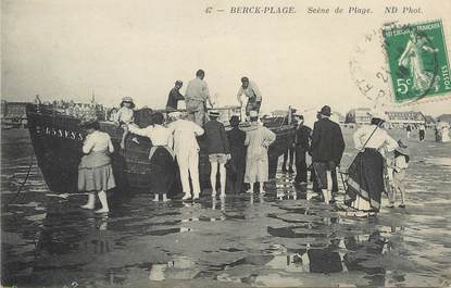 / CPA FRANCE 62 "Berck Plage, scène de plage"