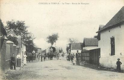 / CPA FRANCE 62 "Conchil Le Temple, la tour, route Nampont"