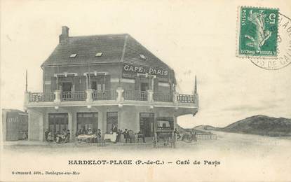 / CPA FRANCE 62 "Hardelot Plage, café de Paris"