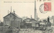 62 Pa De Calai / CPA FRANCE 62 "Hénin Liétard, dépôt des machines, chemin de fer du Nord"