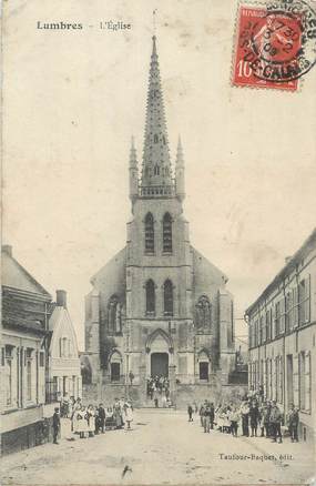 / CPA FRANCE 62 "Lumbres, l'église"