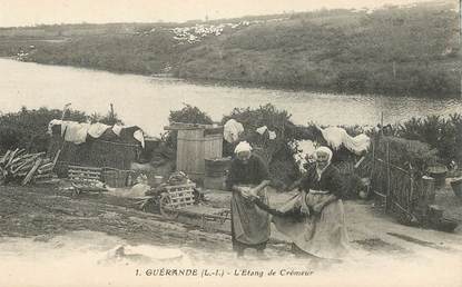 CPA  FRANCE 44 "Guérande, l'Etang de Crémeur"