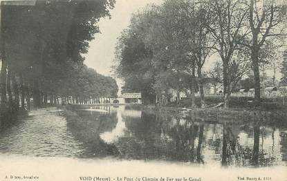 CPA FRANCE 55 "Void, le pont du Chemin de Fer sur le canal"