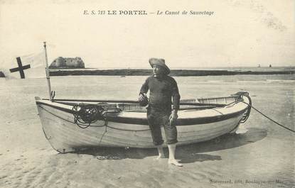 / CPA FRANCE 62 "Le Portel, le canot de sauvetage"