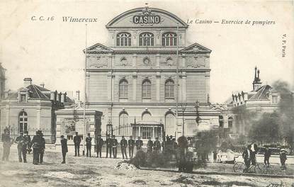 / CPA FRANCE 62 "Wimereux, le casino, exercice de pompiers"