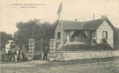 CPA  FRANCE 44 "Plage des Rochelets, chalet des Merles"