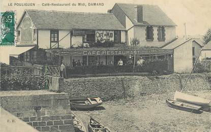 CPA  FRANCE 44 "Le Pouliguen, café restaurant du Midi, Damard"