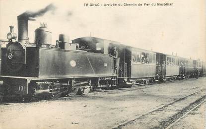 CPA  FRANCE 44 "Trignac, arrivée du chemin de fer du Morbihan" / TRAIN