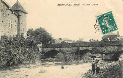 CPA FRANCE 55 "Menaucourt, pont sur l'Ornain"