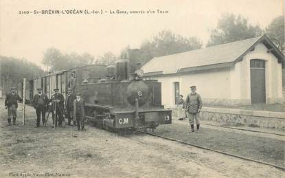 CPA FRANCE 44 "Saint Brévin l'Océan, la gare" /  TRAIN