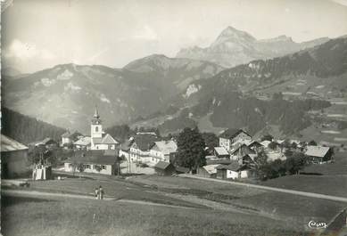 / CPSM FRANCE 73 "Notre Dame de Bellecombe, vue générale et le Mont Charvin"