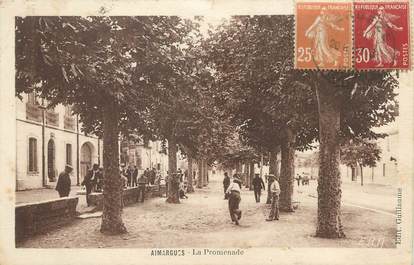 / CPA FRANCE 30 "Aimargues, la promenade"