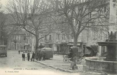 / CPA FRANCE 30 "Anduze, place de Brie"