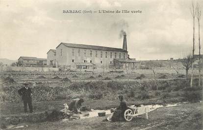 / CPA FRANCE 30 "Barjac, l'usine de l'Ile verte"