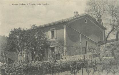 / CPA FRANCE 30 "Maison Malzac à Calviac près Lasalle"