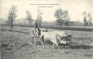 30 Gard / CPA FRANCE 30 "Station Hydrominérale des Fumades, la charette à boeufs"