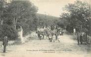 30 Gard / CPA FRANCE 30 "Notre Dame de Prime Combe par Fontanès, l'allée du rosaire"