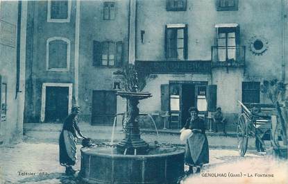 / CPA FRANCE 30 "Génolhac, la fontaine"