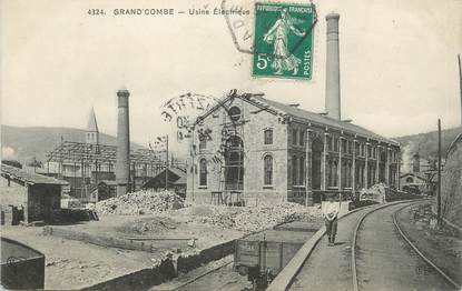 / CPA FRANCE 30 "La Grand Combe, usine électrique" / MINE