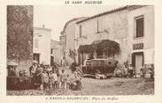 30 Gard / CPA FRANCE 30 "Nages et Solorgues, place du Griffon"