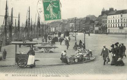 CPA FRANCE 62 "Boulogne sur mer, le quai Gambetta"