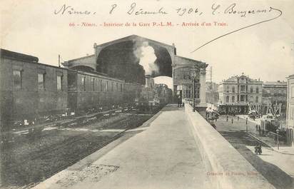 / CPA FRANCE 30 "Nîmes, intérieur de la gare"