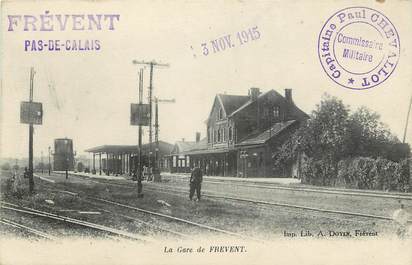 CPA FRANCE 62 "la Gare de Frevent"