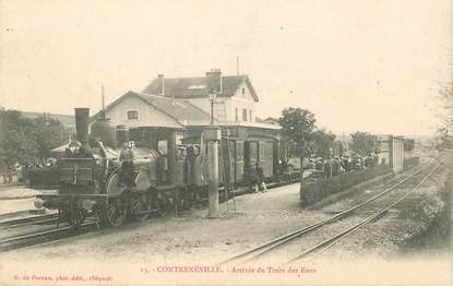 CPA FRANCE 88 "Contrexéville, arrivée du Train des Eaux"