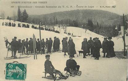 CPA FRANCE 88 "Gérardmer, course de luges"